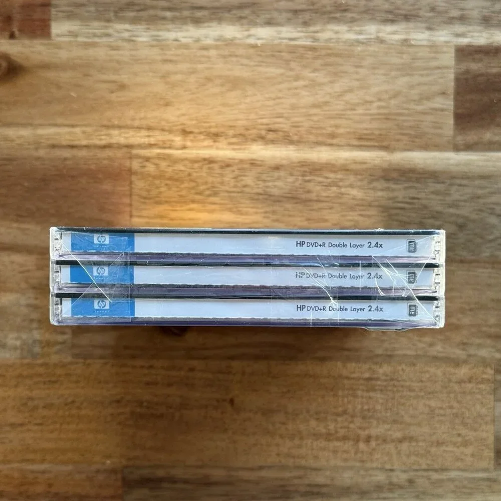 HP‎ 3 Pack DVD+R DL Double Layer DVD Disk 8.5 GB 240 min Video 2.4X Disc
